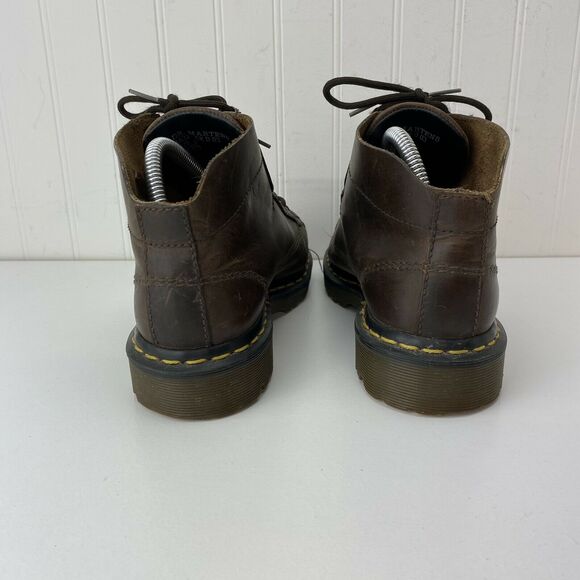 DR MARTEN’S Men’s Size Tag US 6 (10" Insole) Lace-up Brown Leather Boots *READ* - Picture 4 of 11